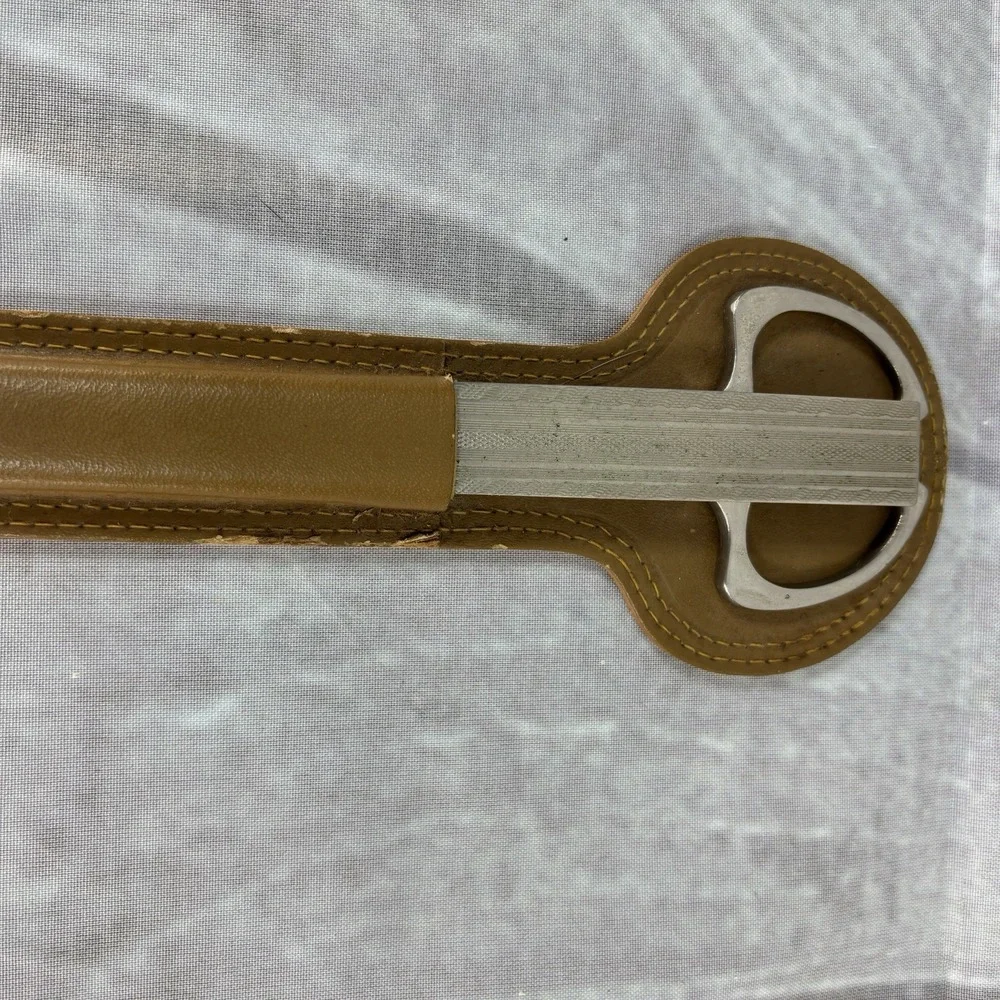 VTG Solingen Germany Engraved Scissors Letter Opener Set Leather Sheath